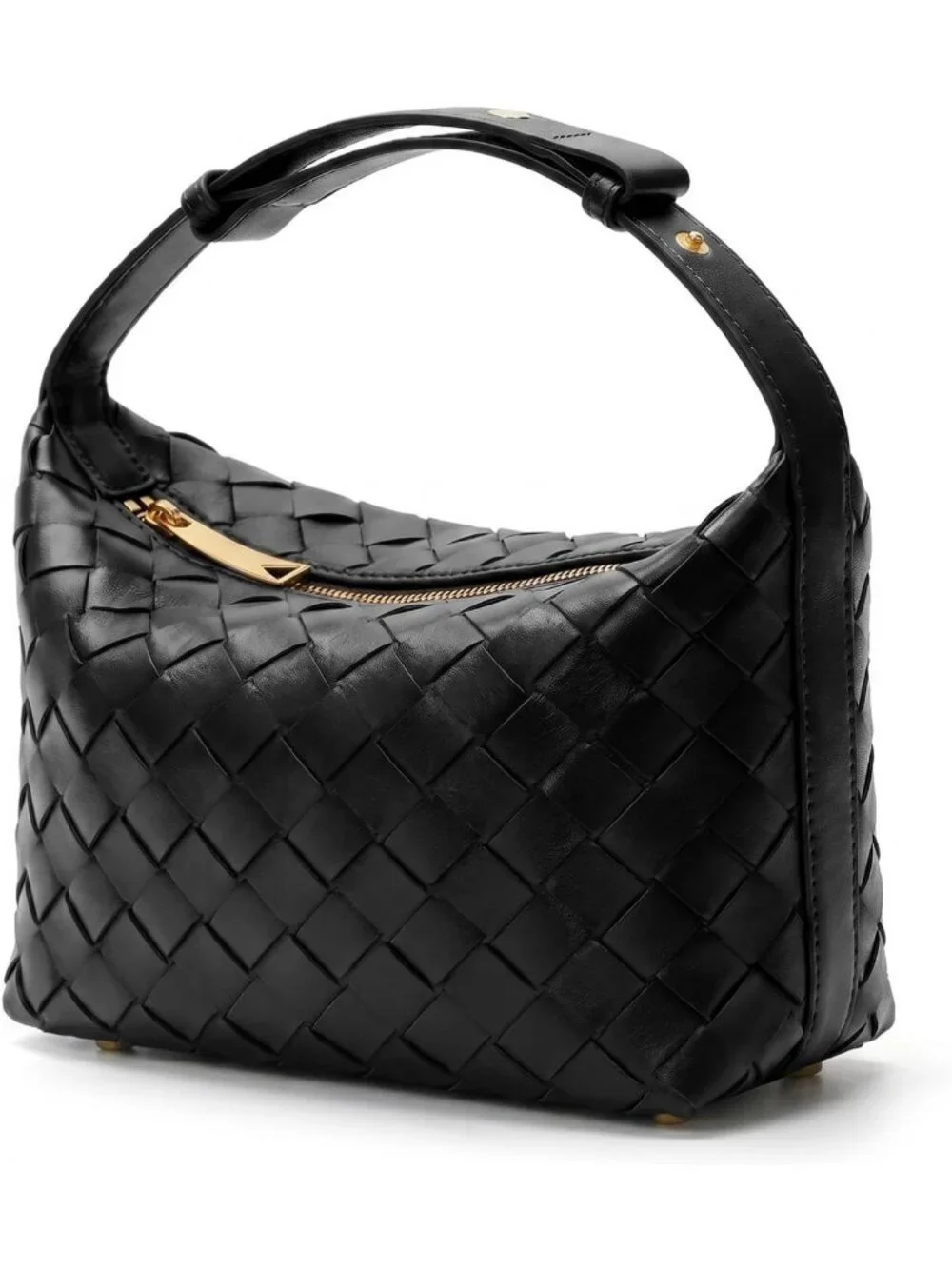 Stylish Woven Suede Shoulder Bag | Vegan Leather Hobo Handbag for Women
